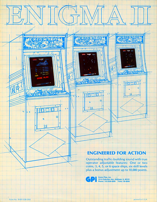 Enigma 2 (Space Invaders Hardware) Game Cover